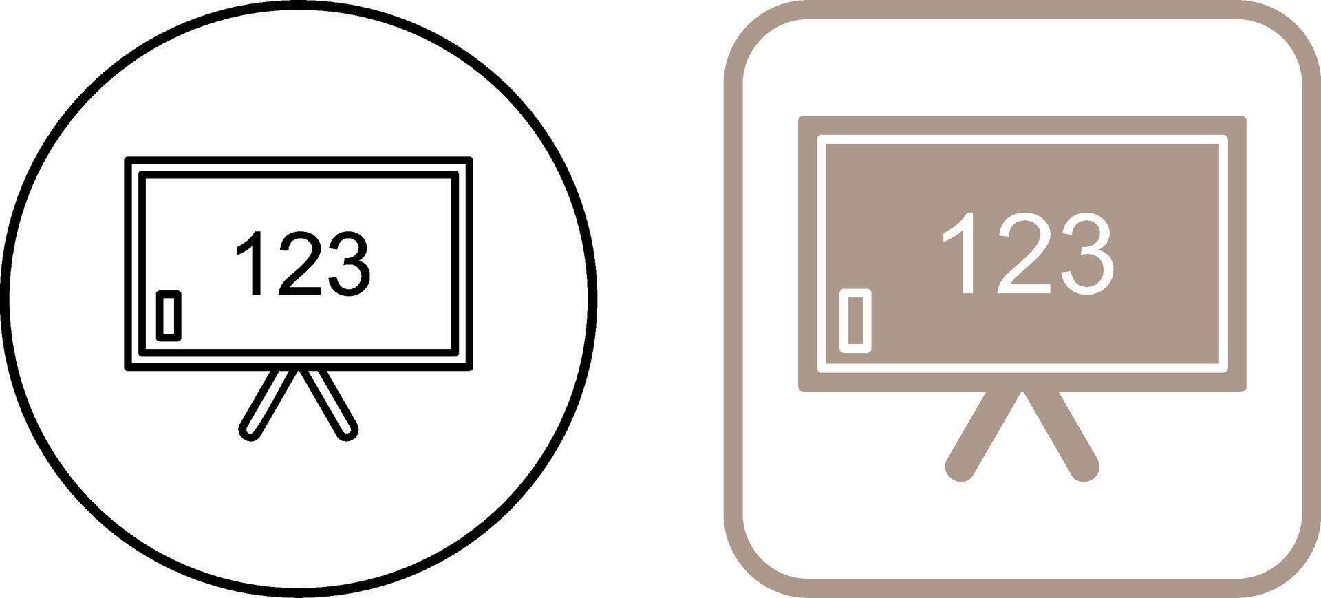 Unique Classroom Board Icon Design vector