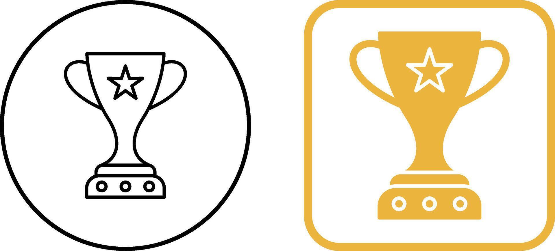 Unique Winner Icon Design vector