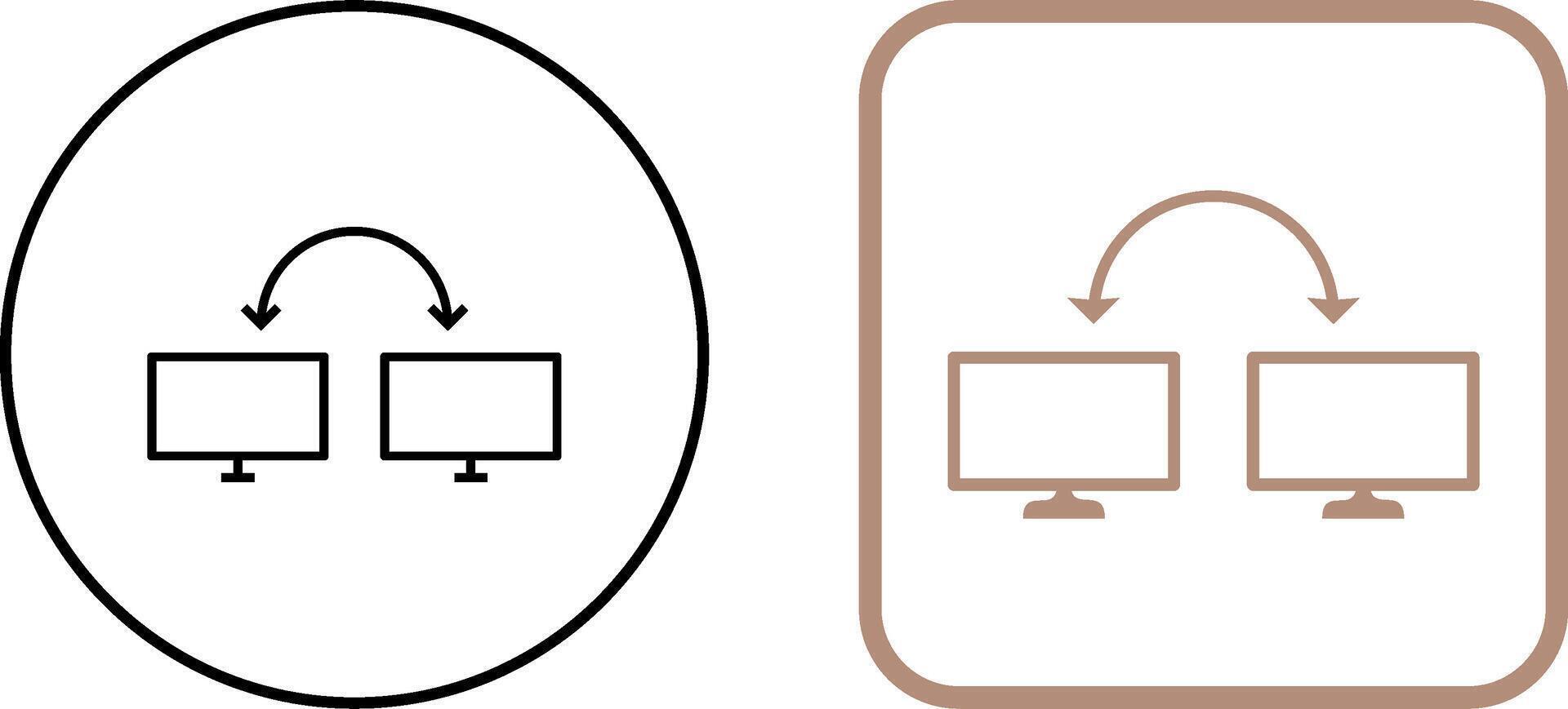 Unique Connected Systems Icon Design vector
