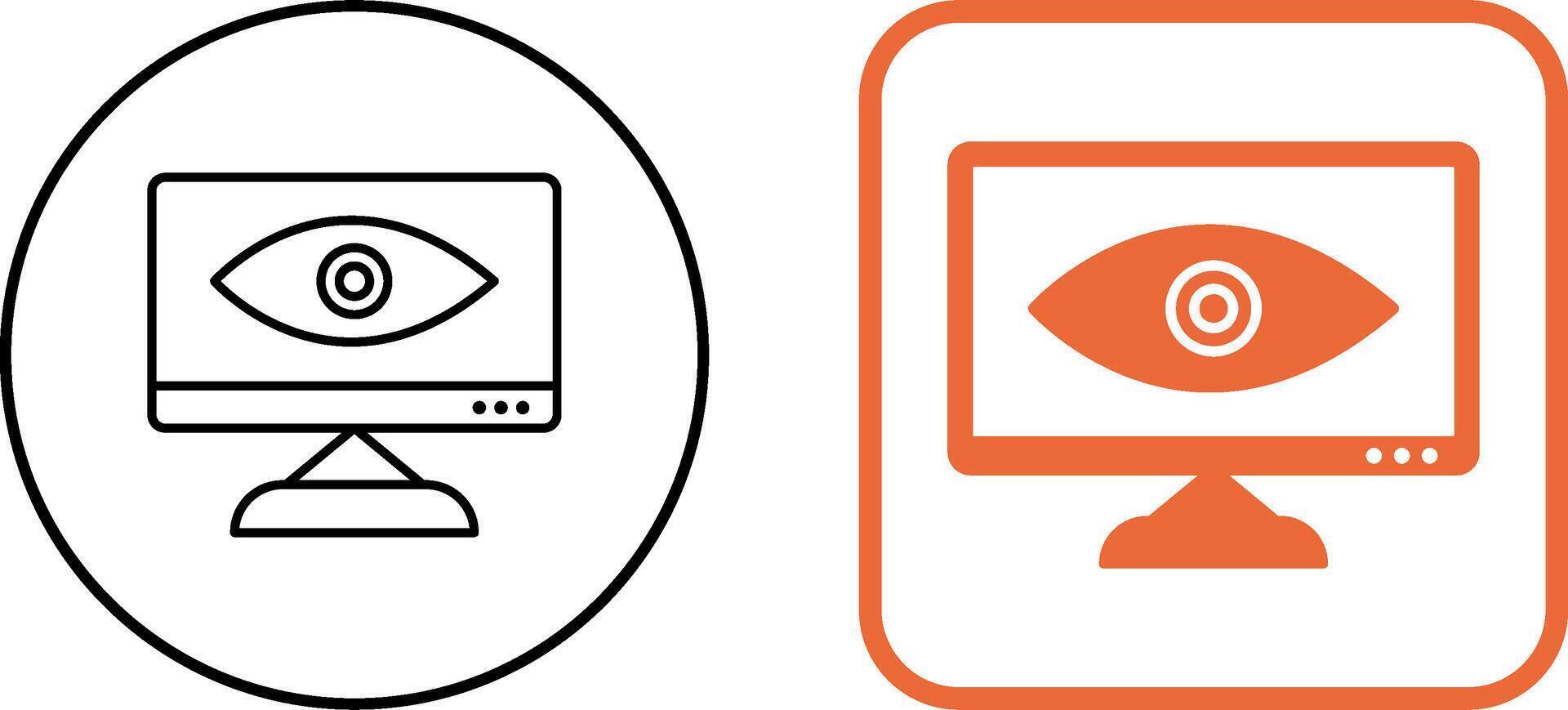 Unique Web Visibility Icon Design vector