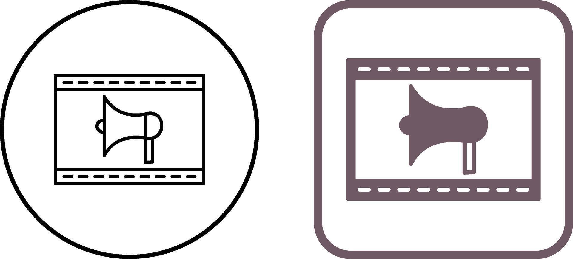 Unique Internet Ads Icon Design vector