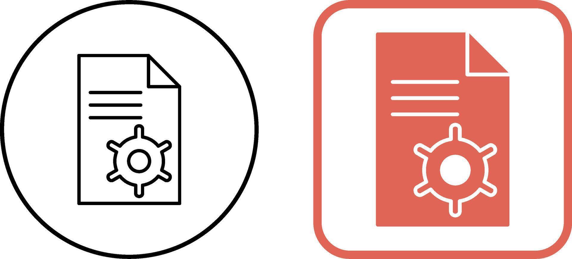 Unique Content Management Icon Design vector