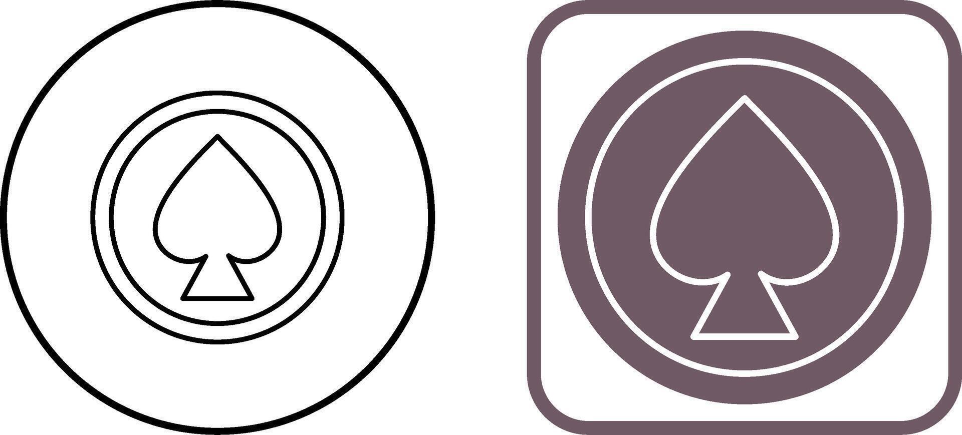 Unique Spade Icon Design vector