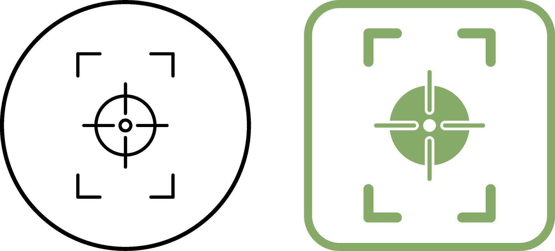Unique Focus Vertical Icon Design vector