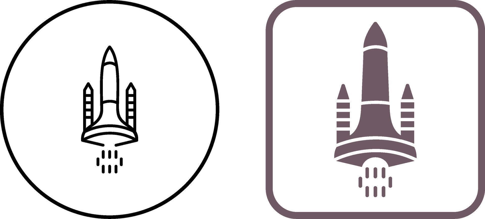 Space Shuttle Icon Design vector