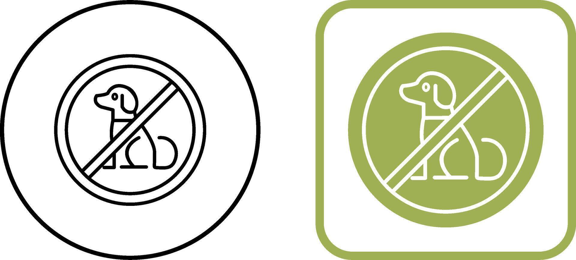 No Pets Icon Design vector