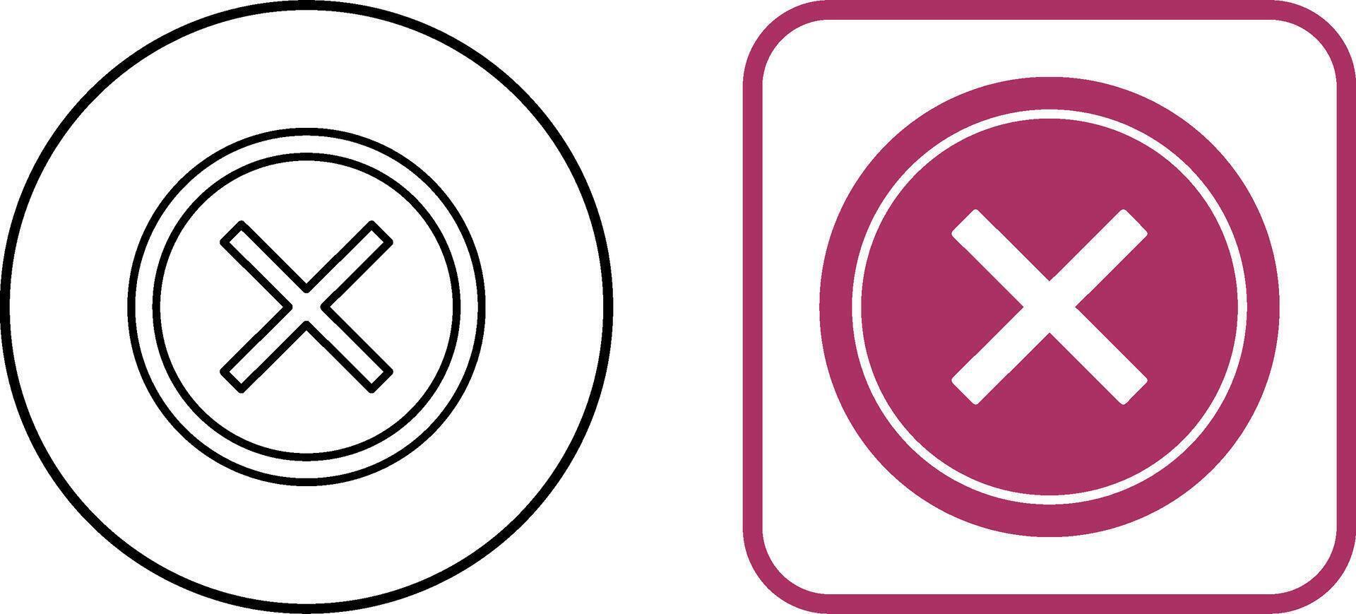 Do Not Cross Icon Design vector