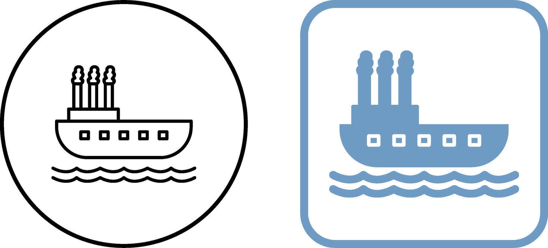 Steamboat Icon Design vector
