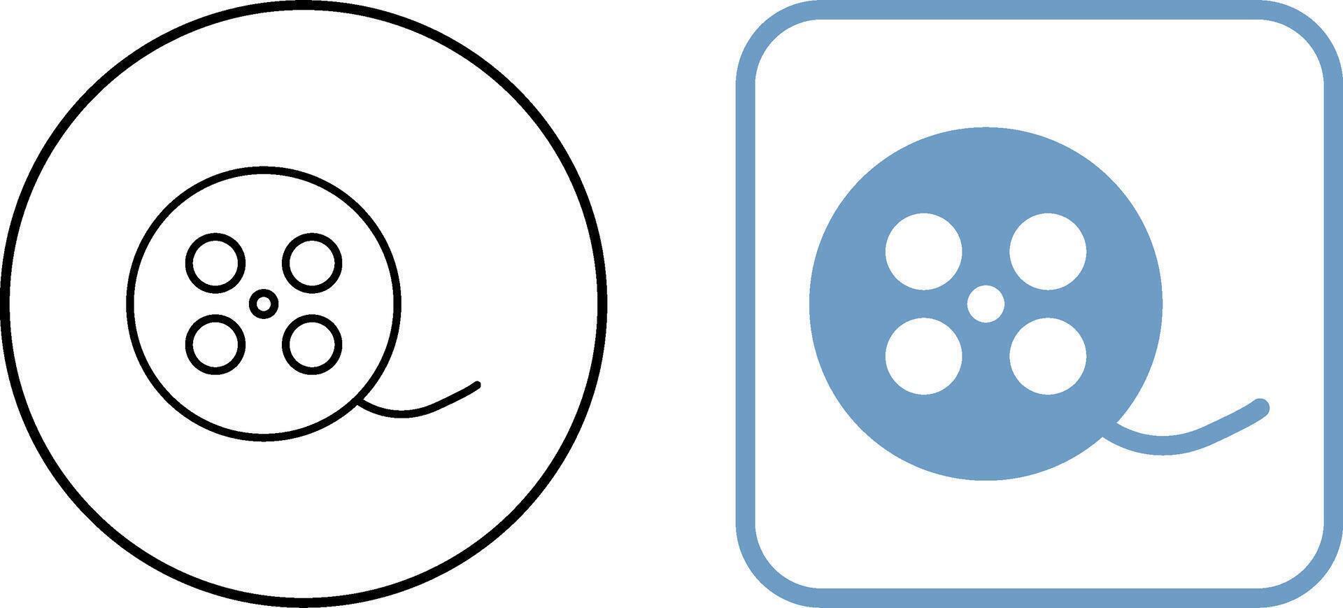 Reel Icon Design vector