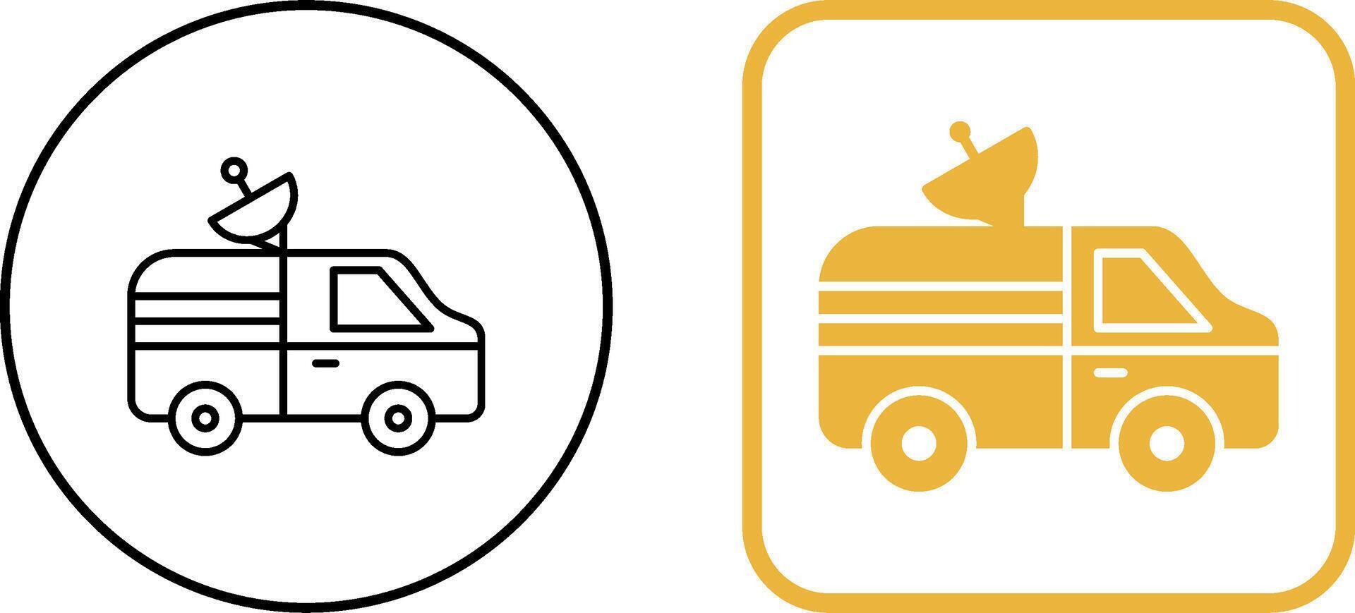 News Van Icon Design vector