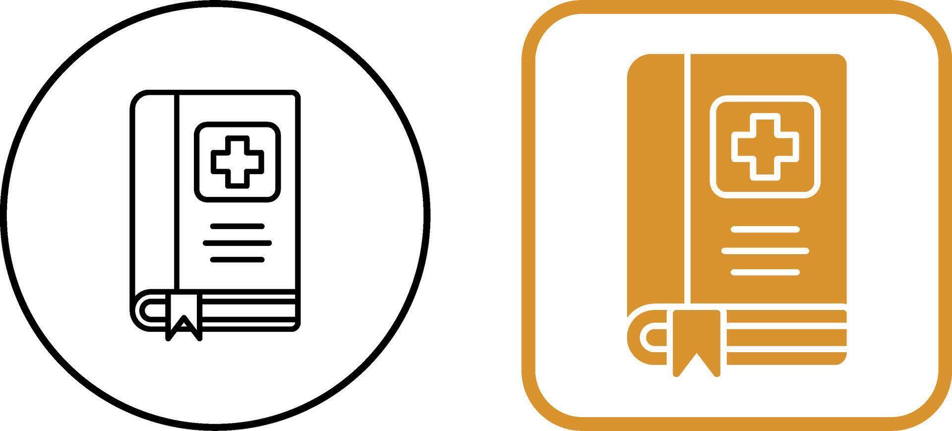 Medical Book Icon Design vector