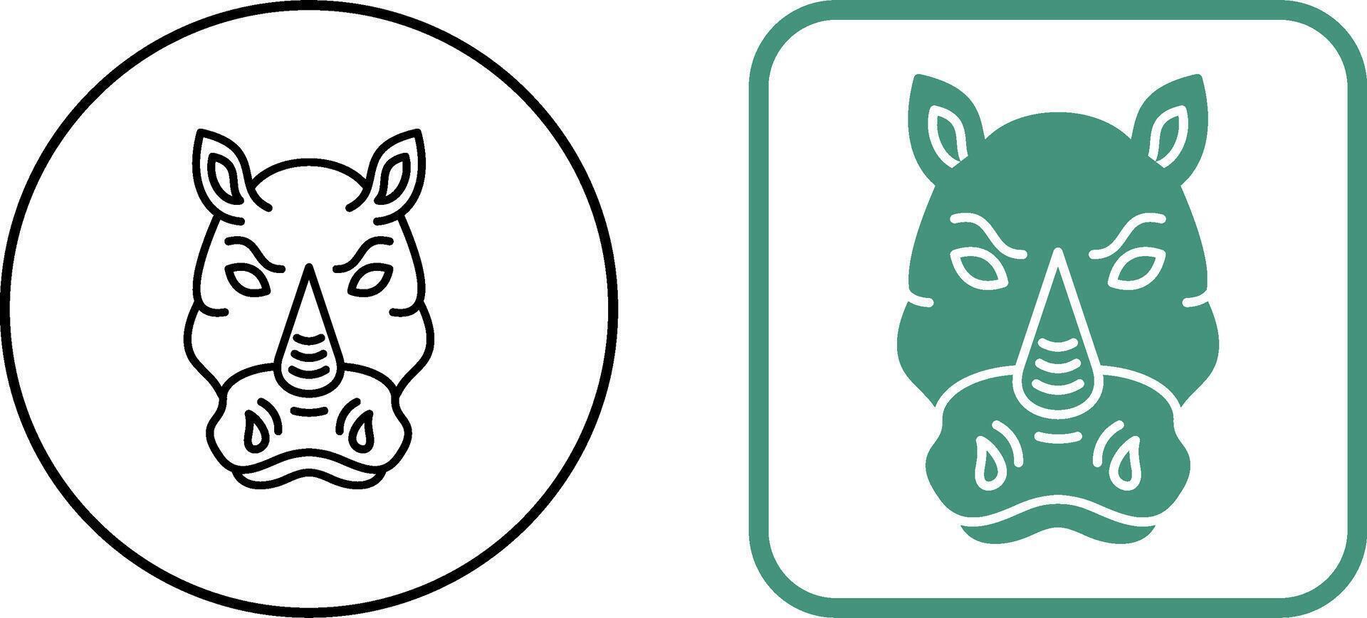 Rhino Icon Design vector