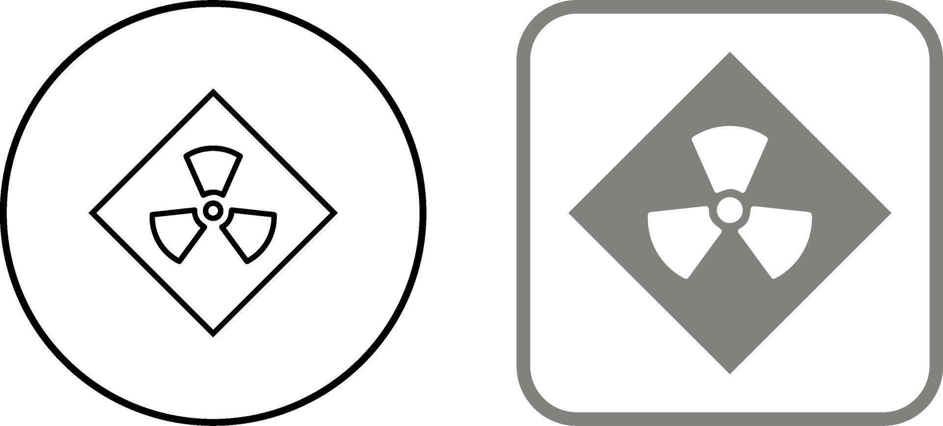 Radiation Icon Design vector