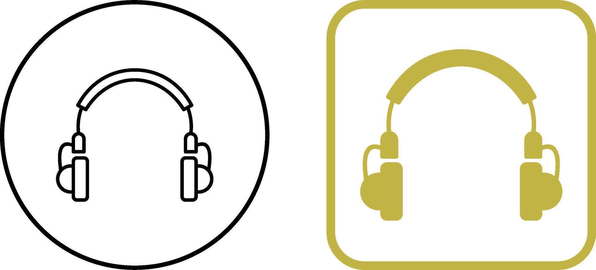 Unique Headphones Icon Design vector
