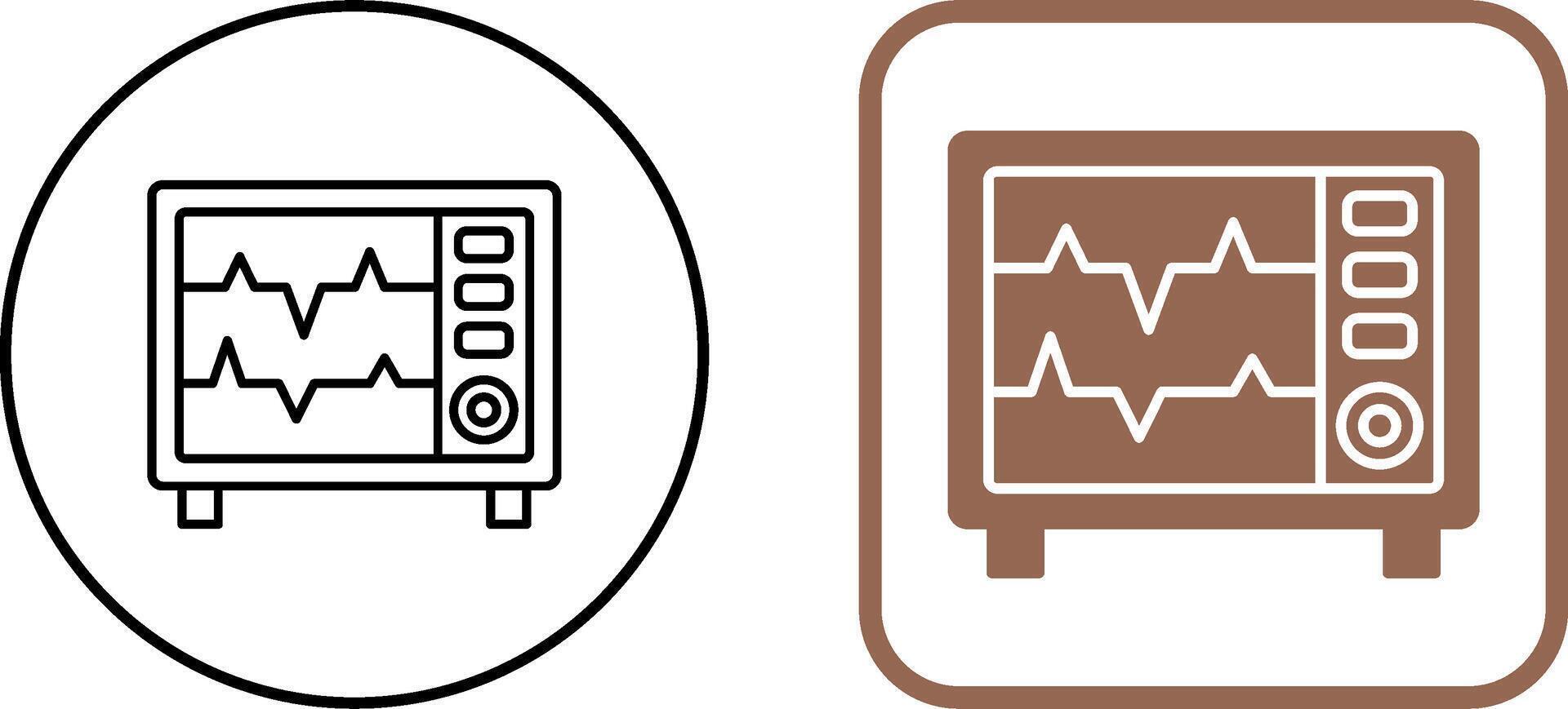 Heart Rate Monitor Icon Design vector