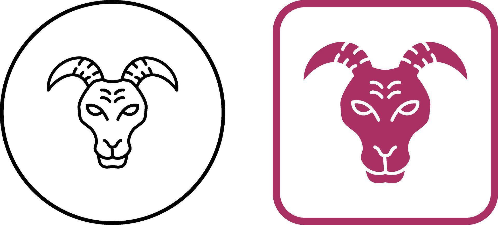 Goat Icon Design vector