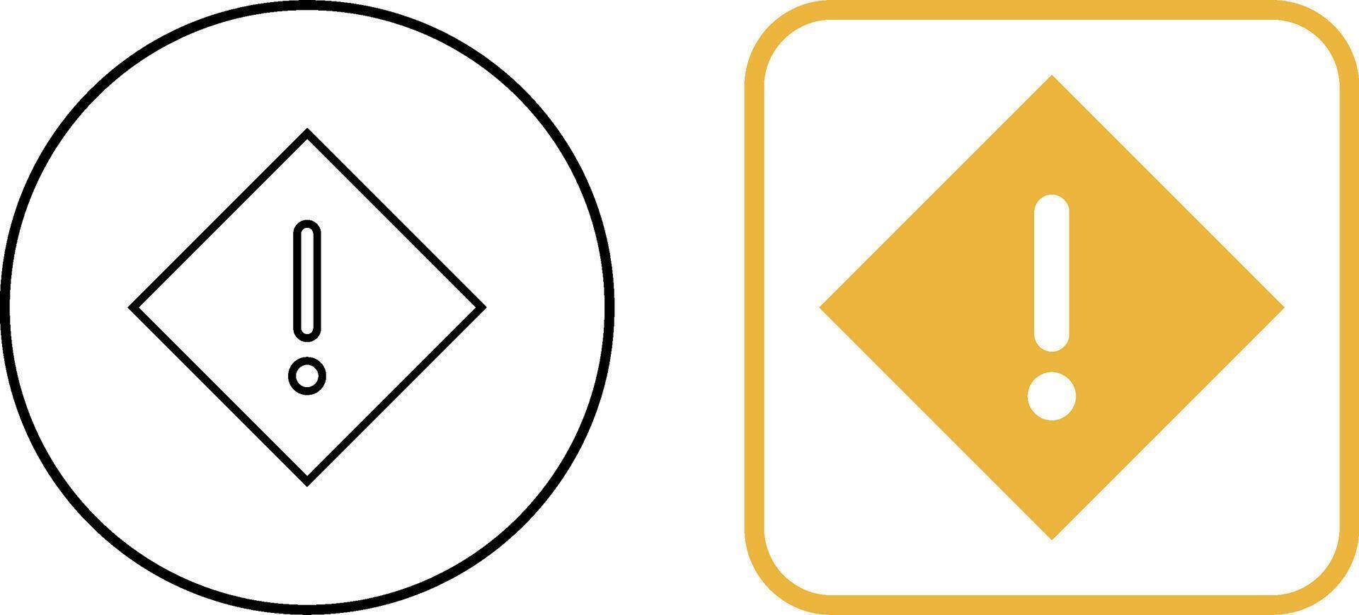 Warning Icon Design vector