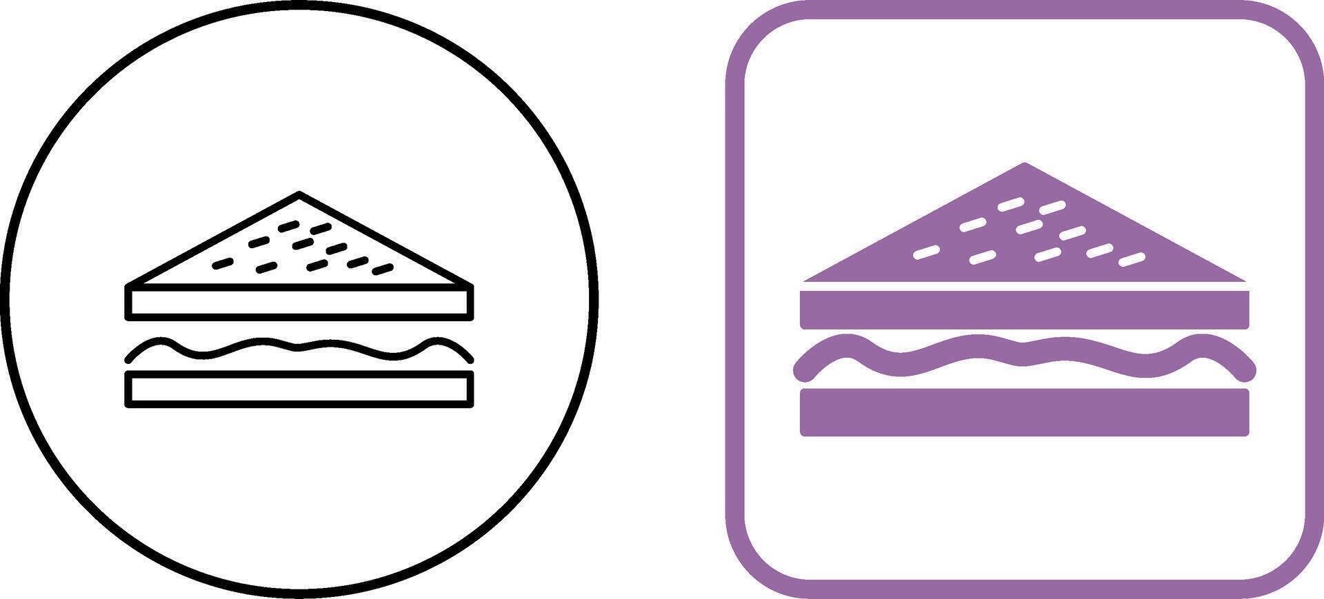 Unique Sandwich Icon Design vector