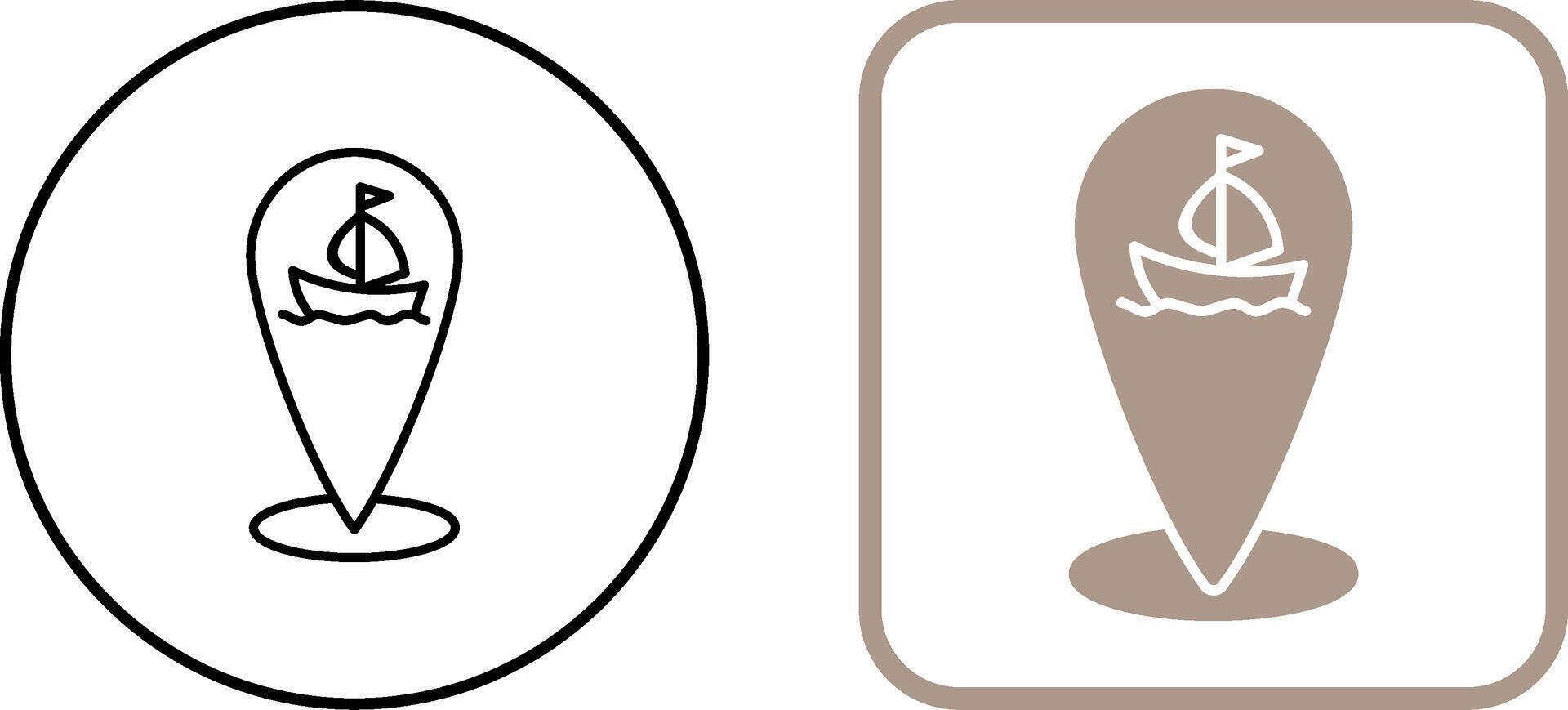 Shipping Location Icon Design vector