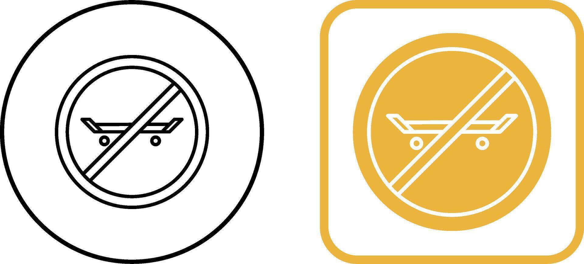 No Skating Icon Design vector