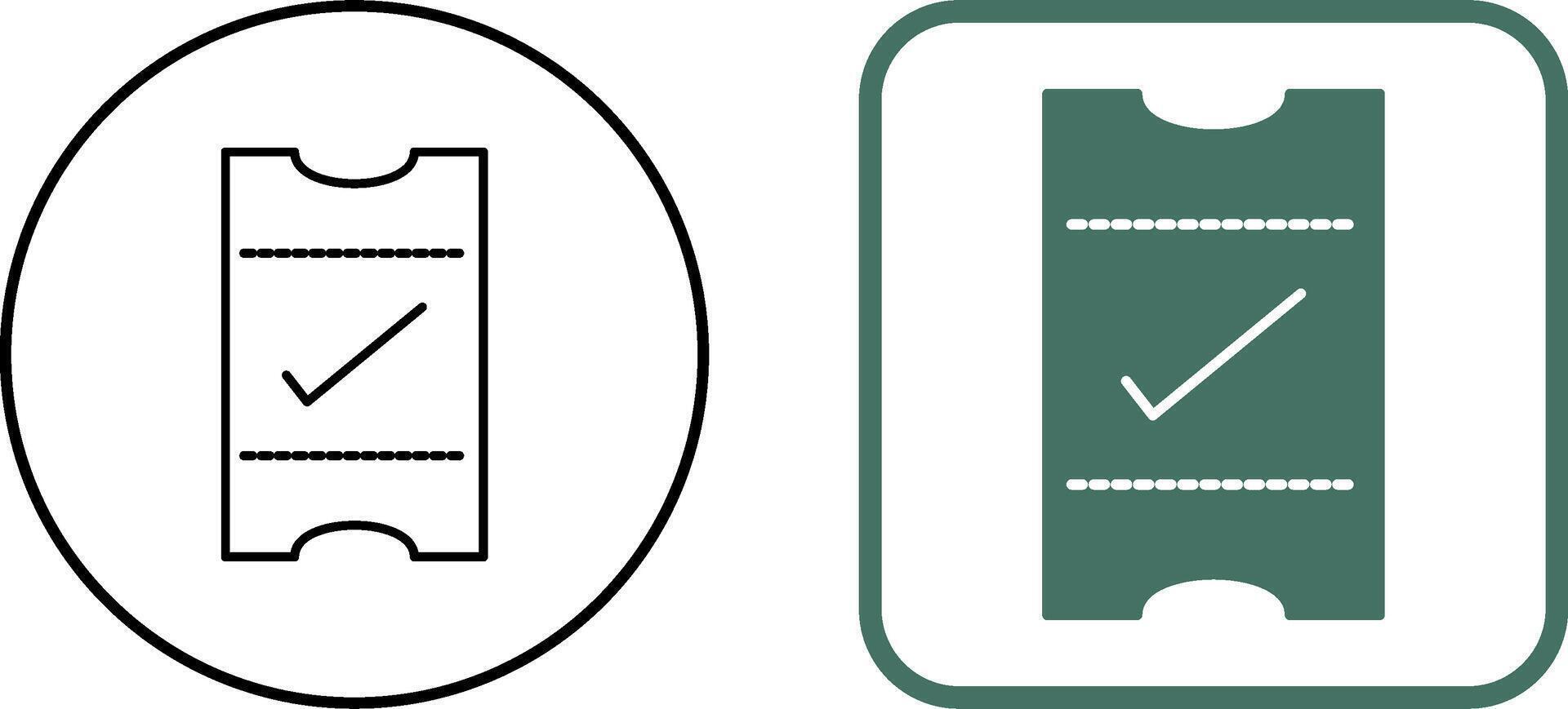 Passes Icon Design vector