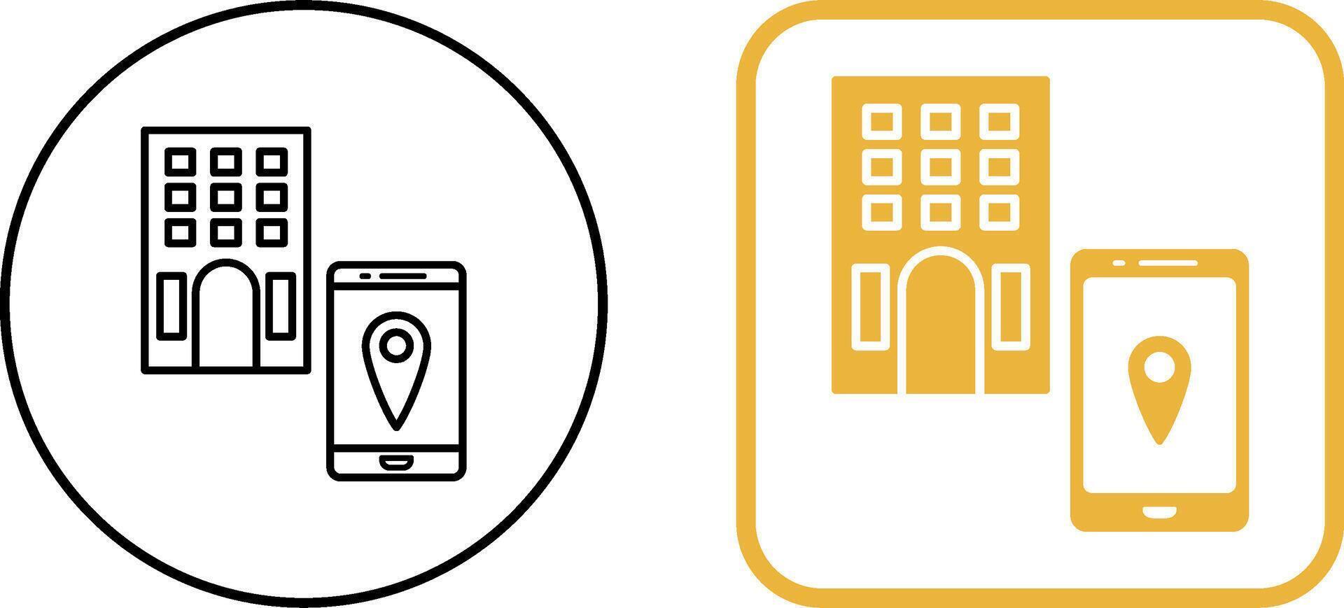 Find Hotel Icon Design vector