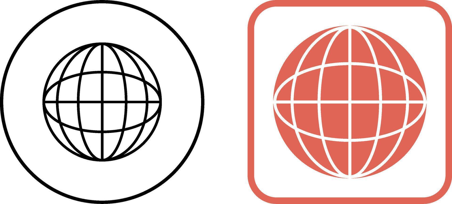 Globe Icon Design vector