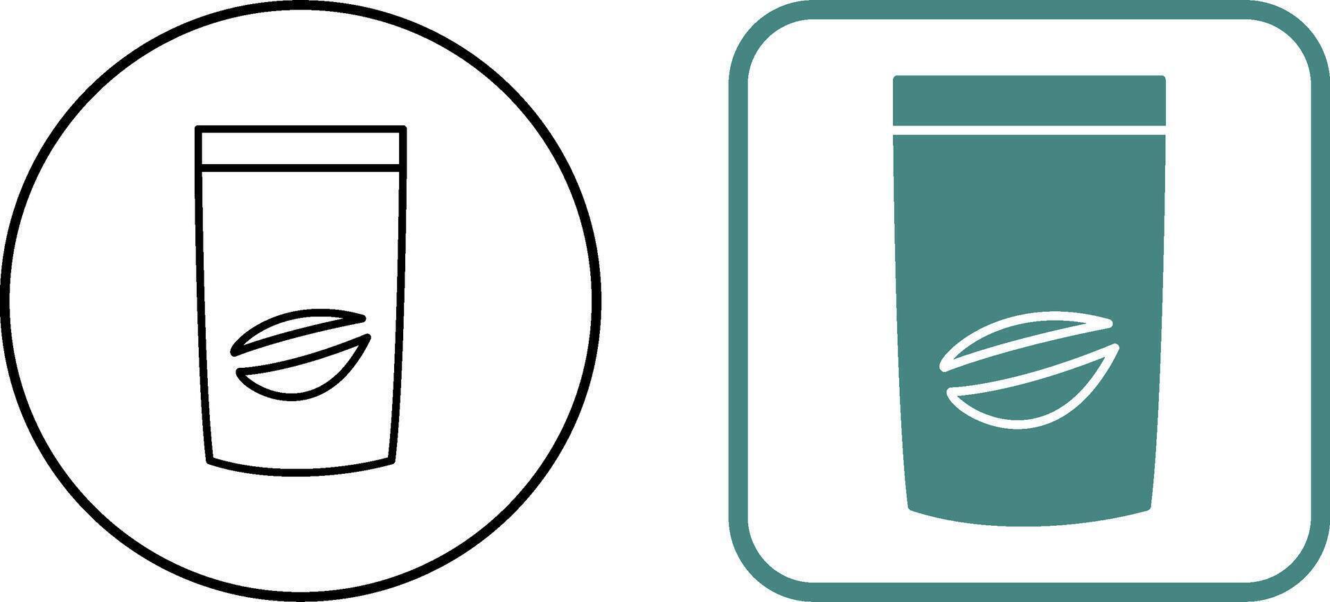 Coffee Bag Icon Design vector