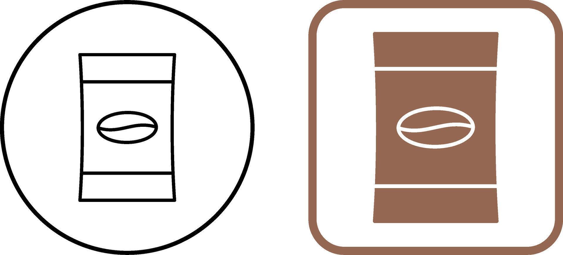 Coffee Packets Icon Design vector