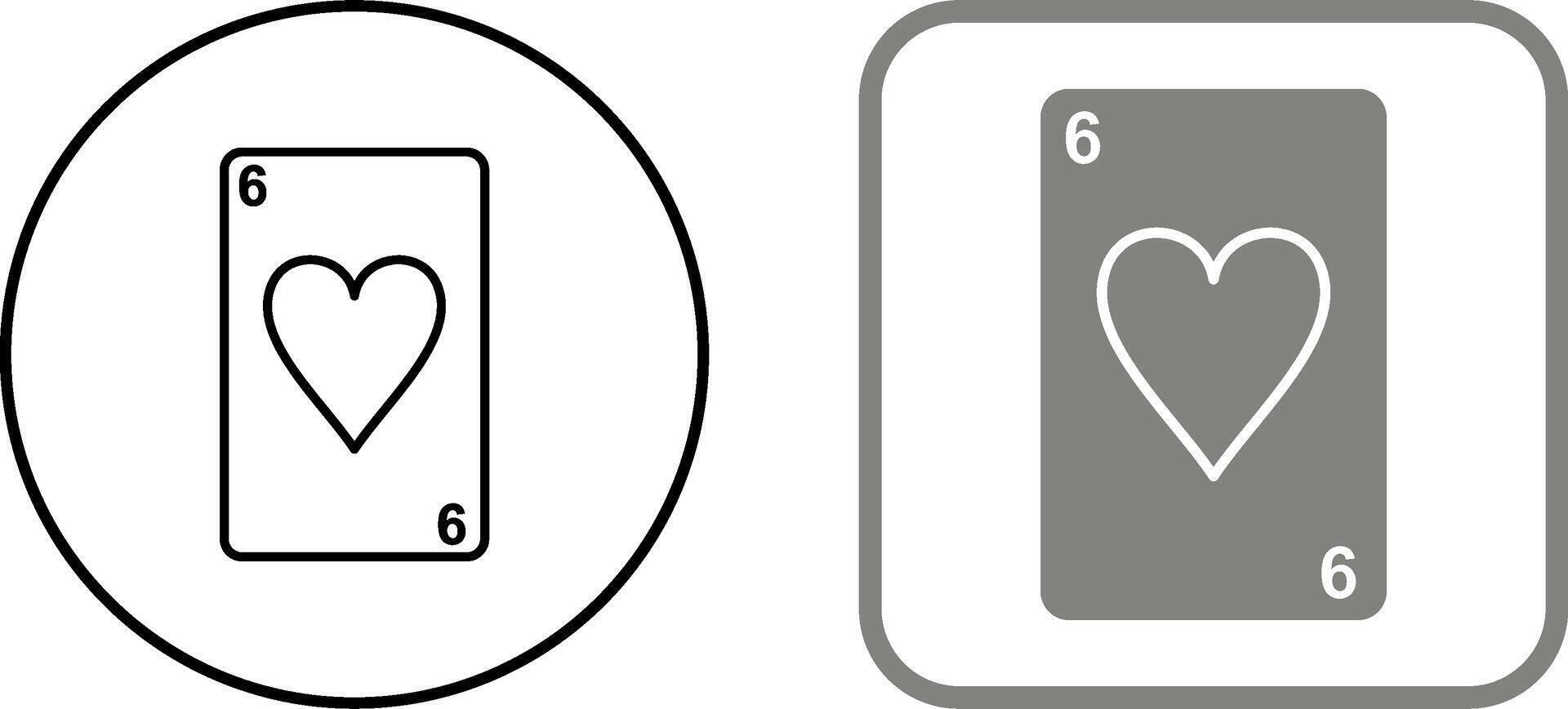 Hearts Card Icon Design vector