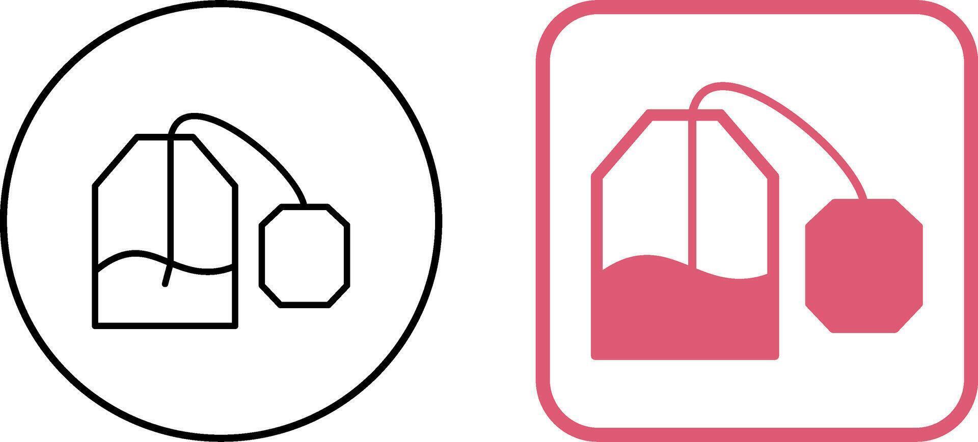 Tea Bag Icon Design vector