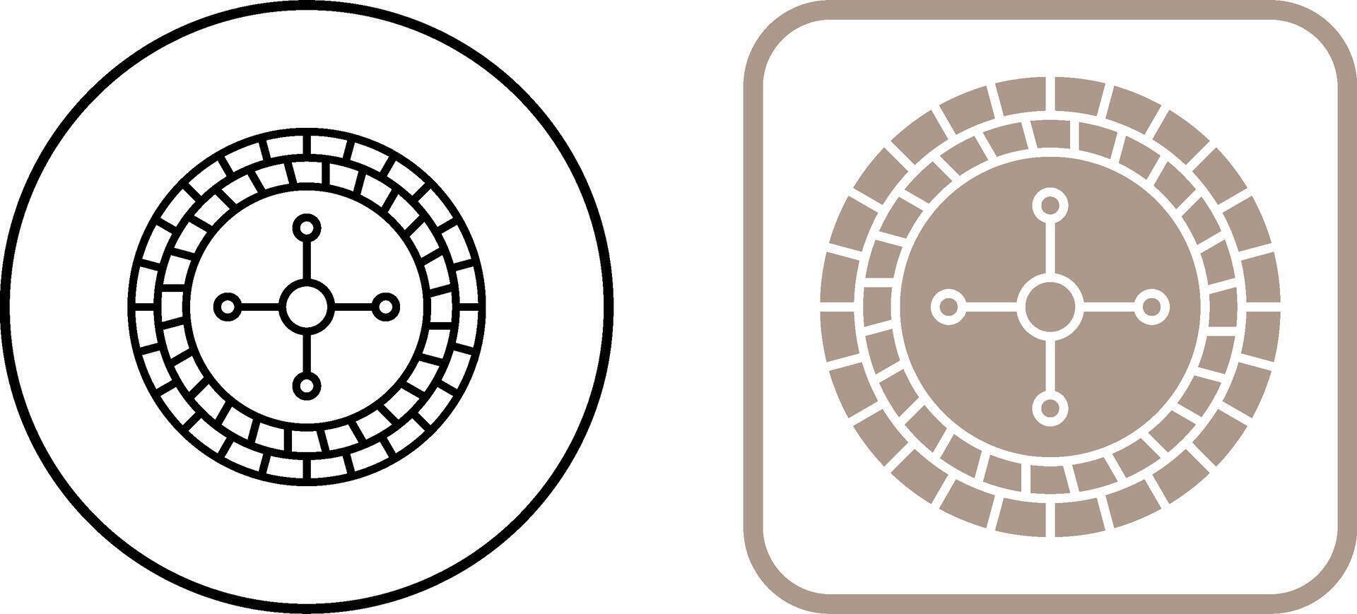 Roulette Icon Design vector