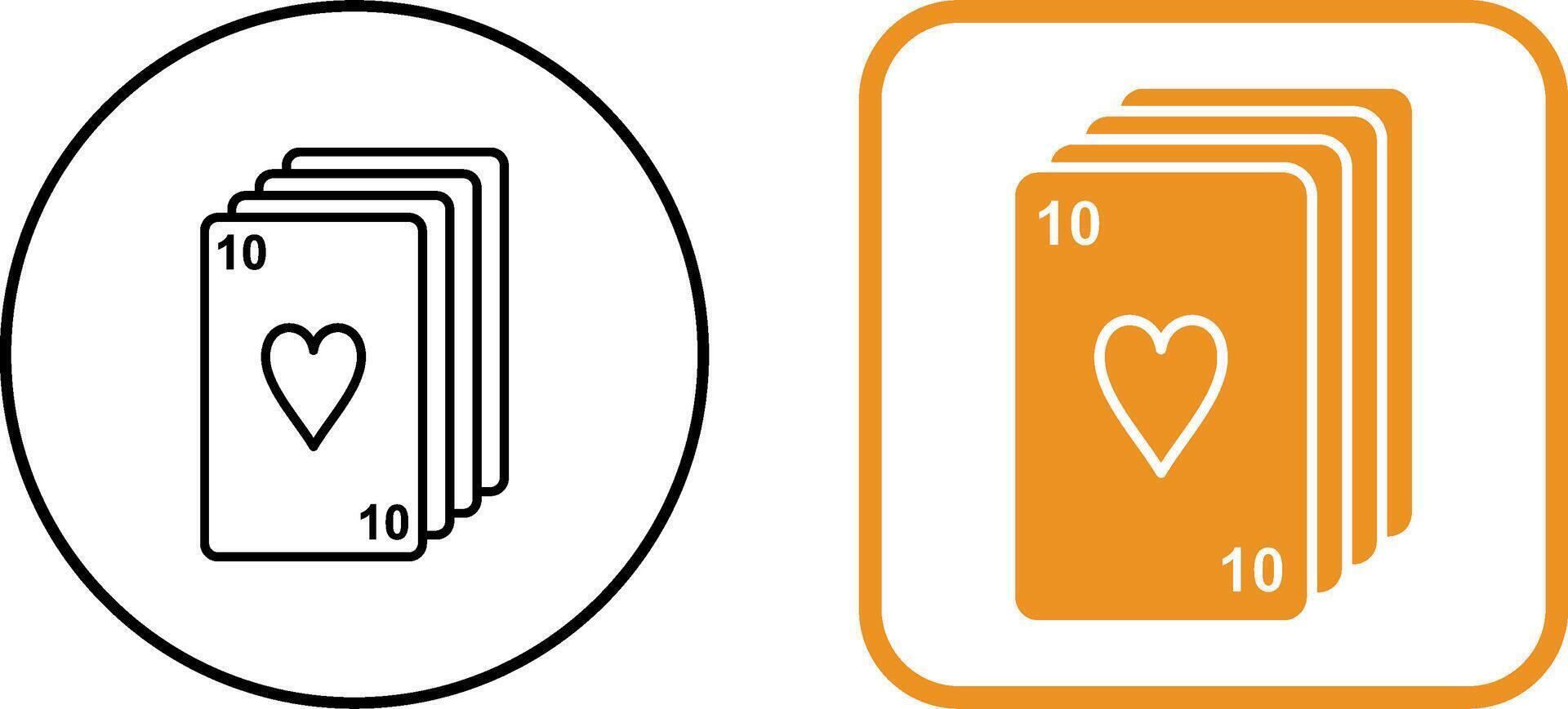 Deck of Cards Icon Design vector