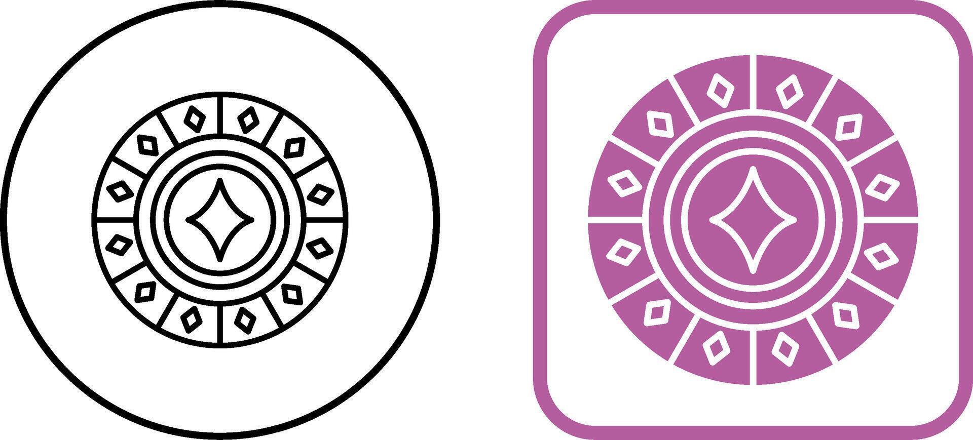 Diamond Chip Icon Design vector