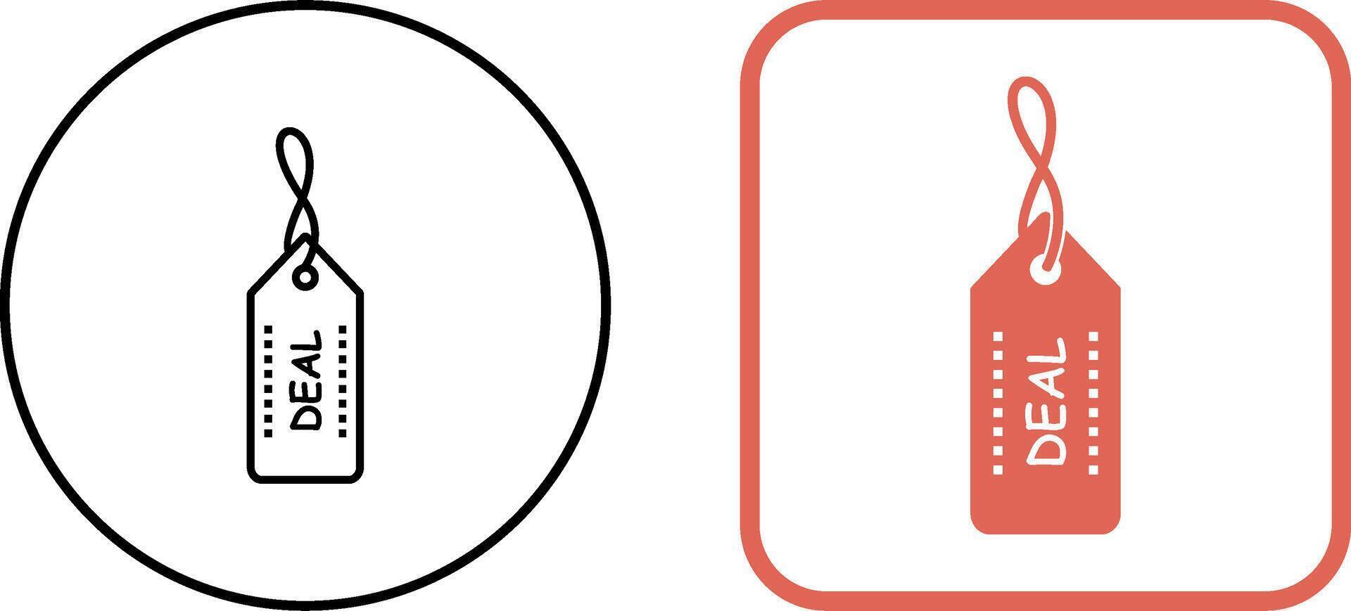 Unique Online Deals Icon Design vector