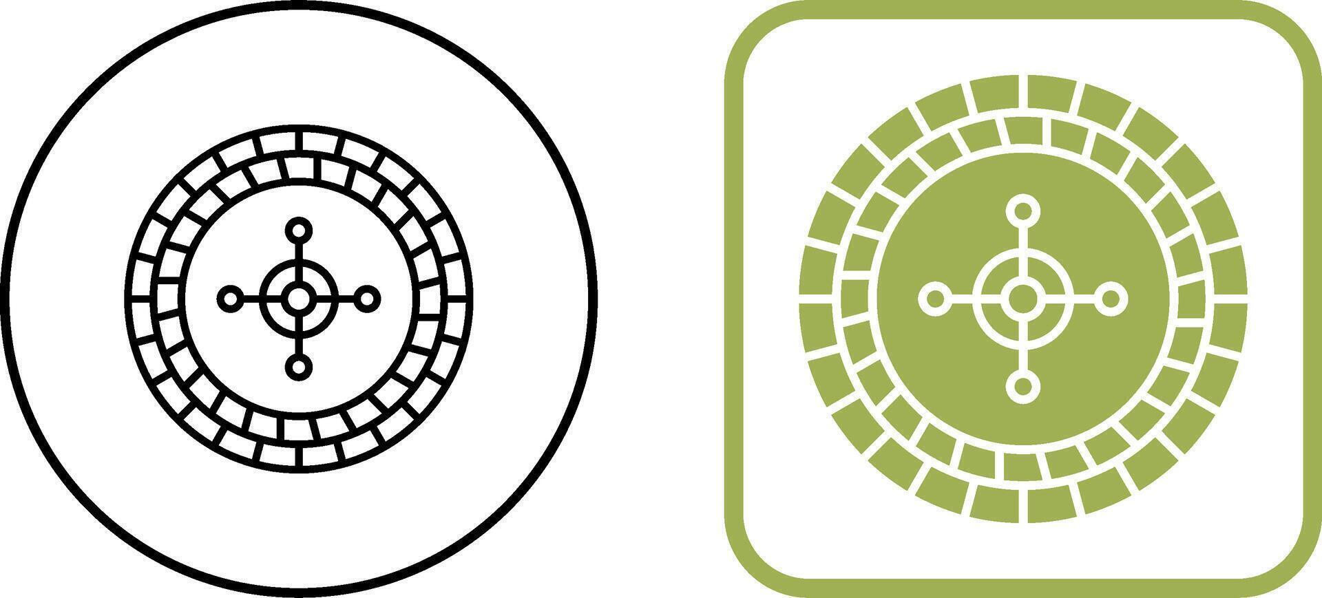 ruleta icono diseño vector