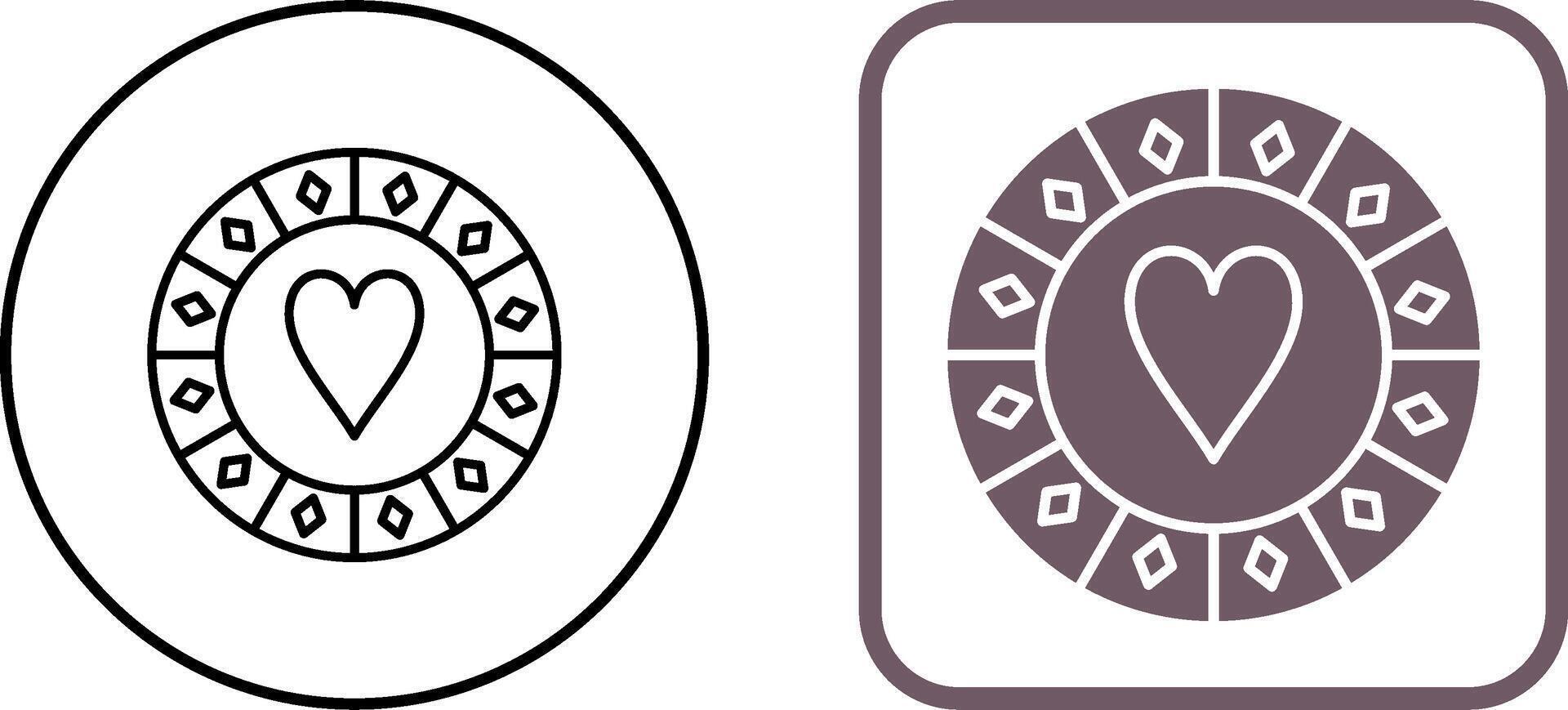 Casino Chips Icon Design vector