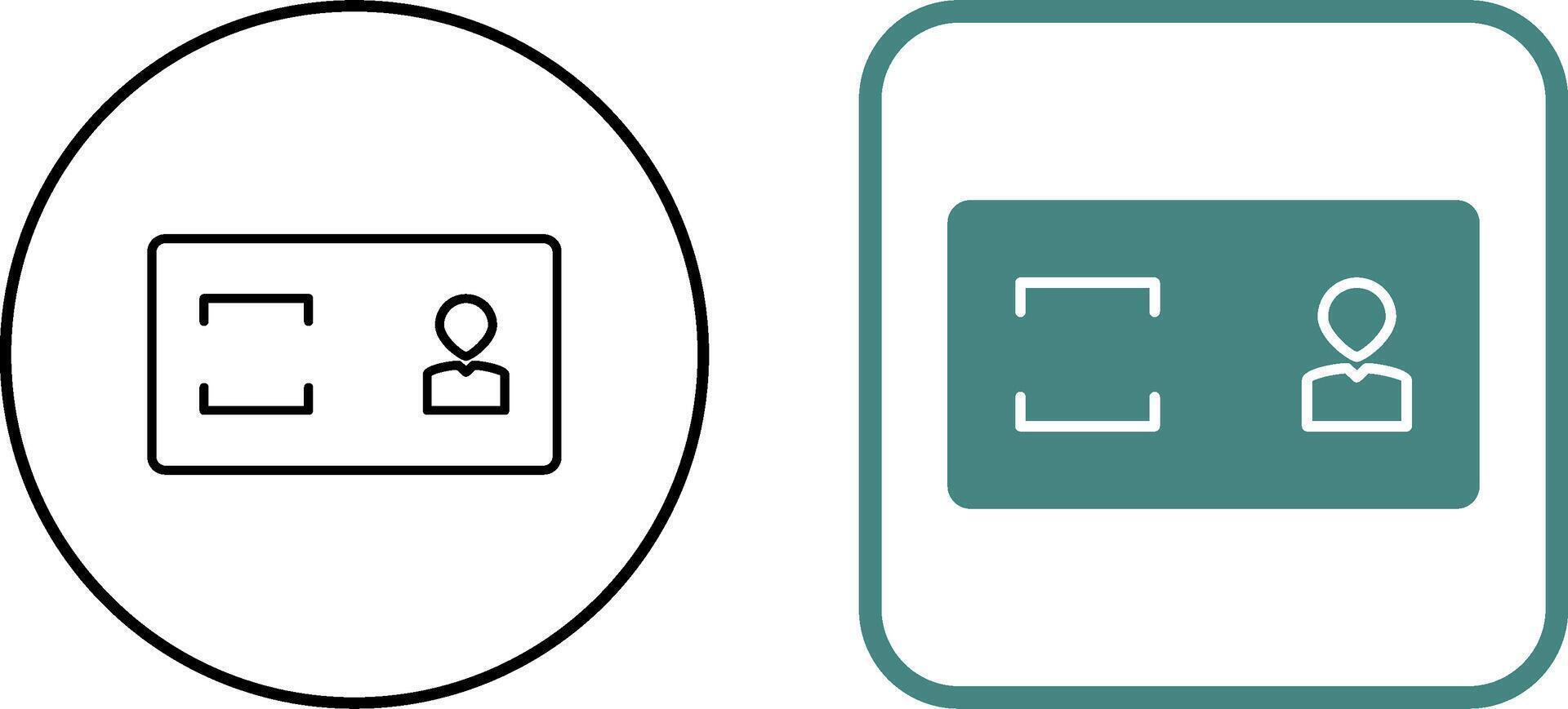 Unique Membership Card Icon Design vector