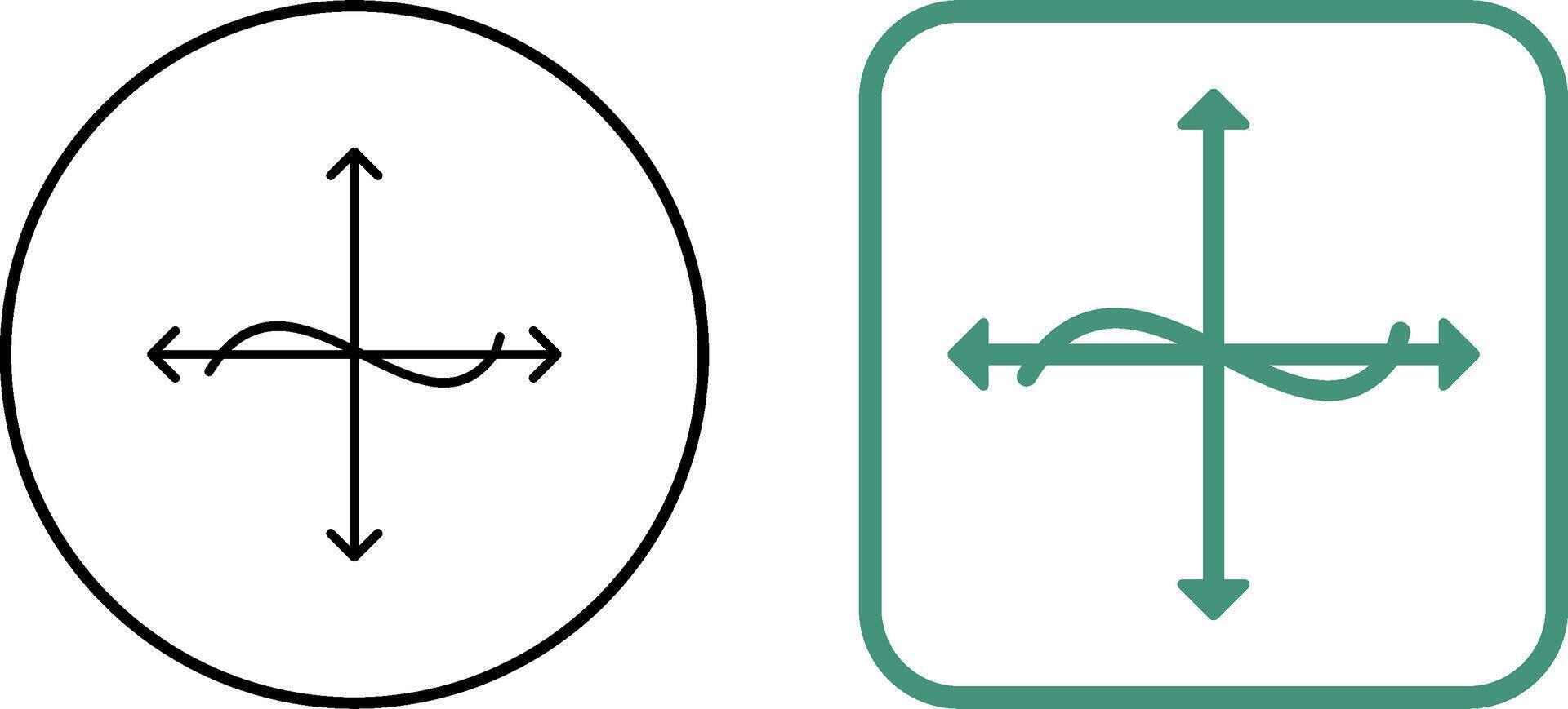 Unique Graph Icon Design vector