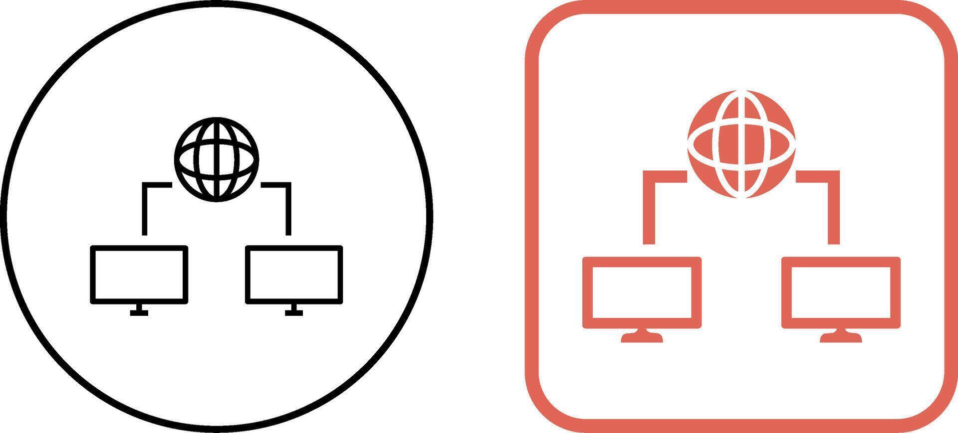 Unique Internet Connectivity Icon Design vector