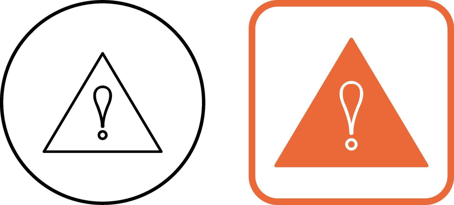 Unique Alert Icon Design vector
