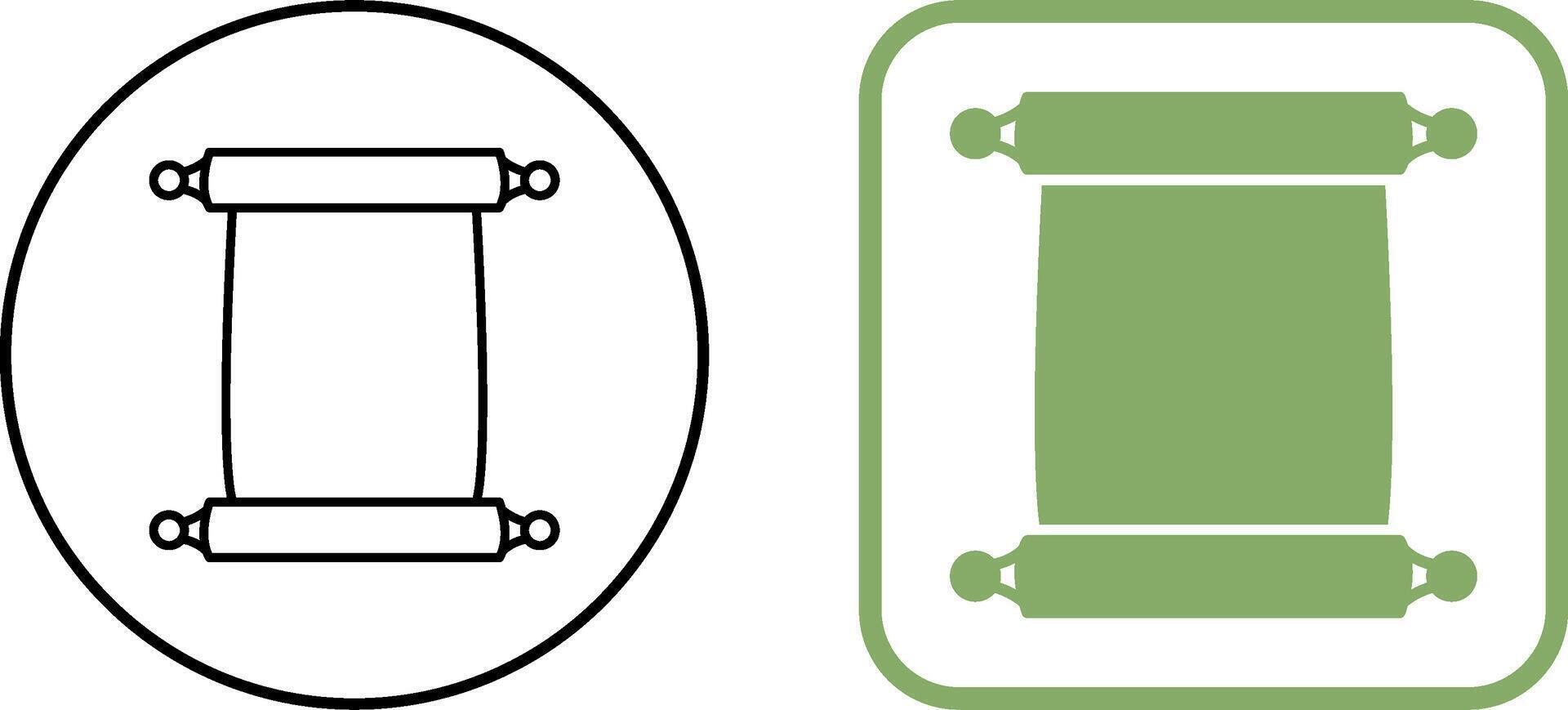 Scroll of Paper Icon Design vector