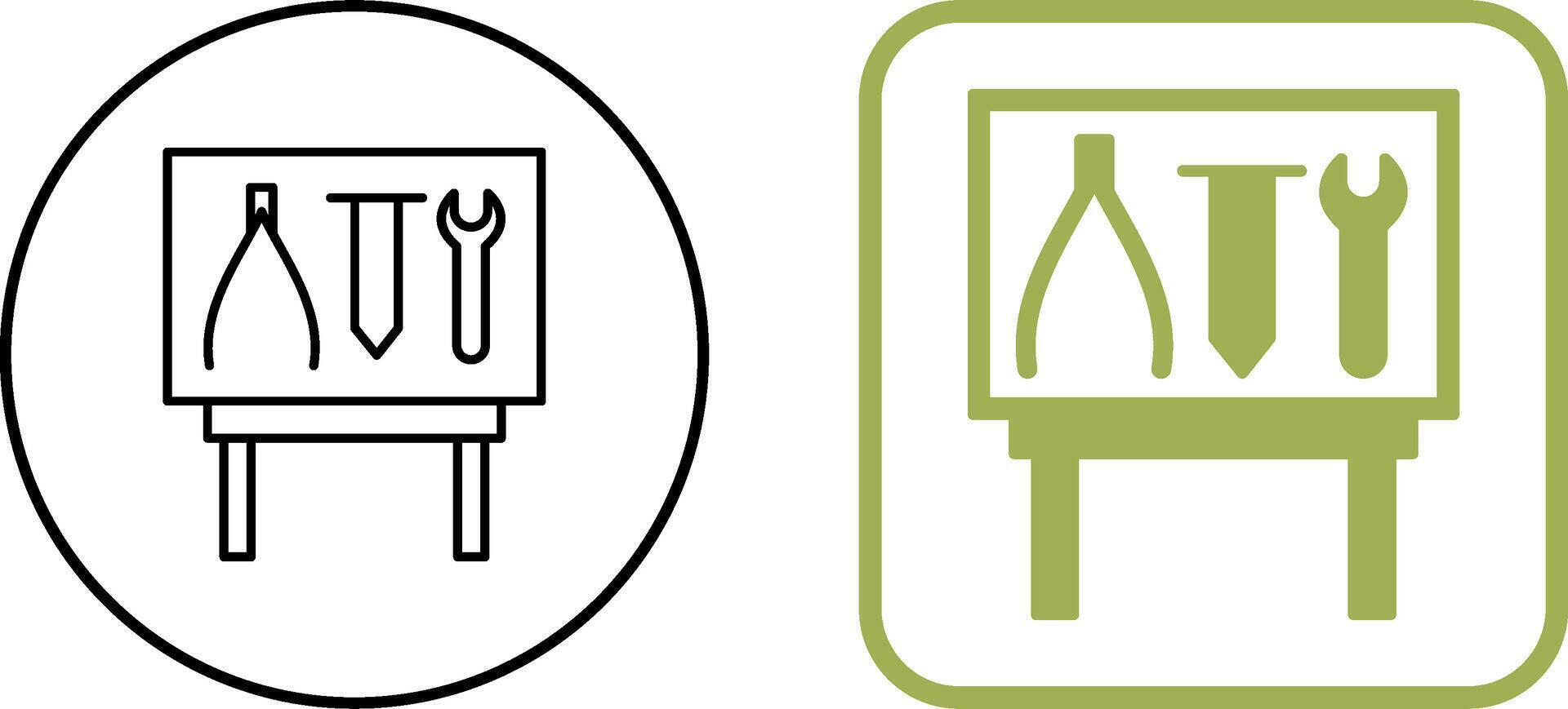 Tools Exhibit Icon Design vector