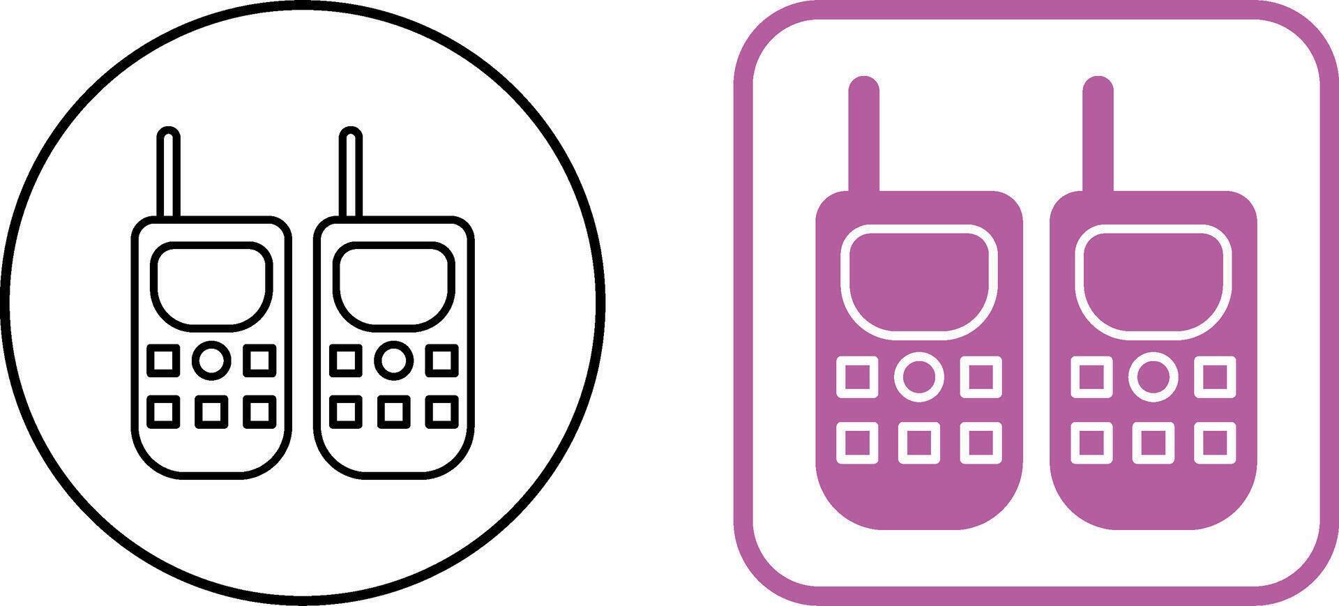 Walkie Talkie Icon Design vector