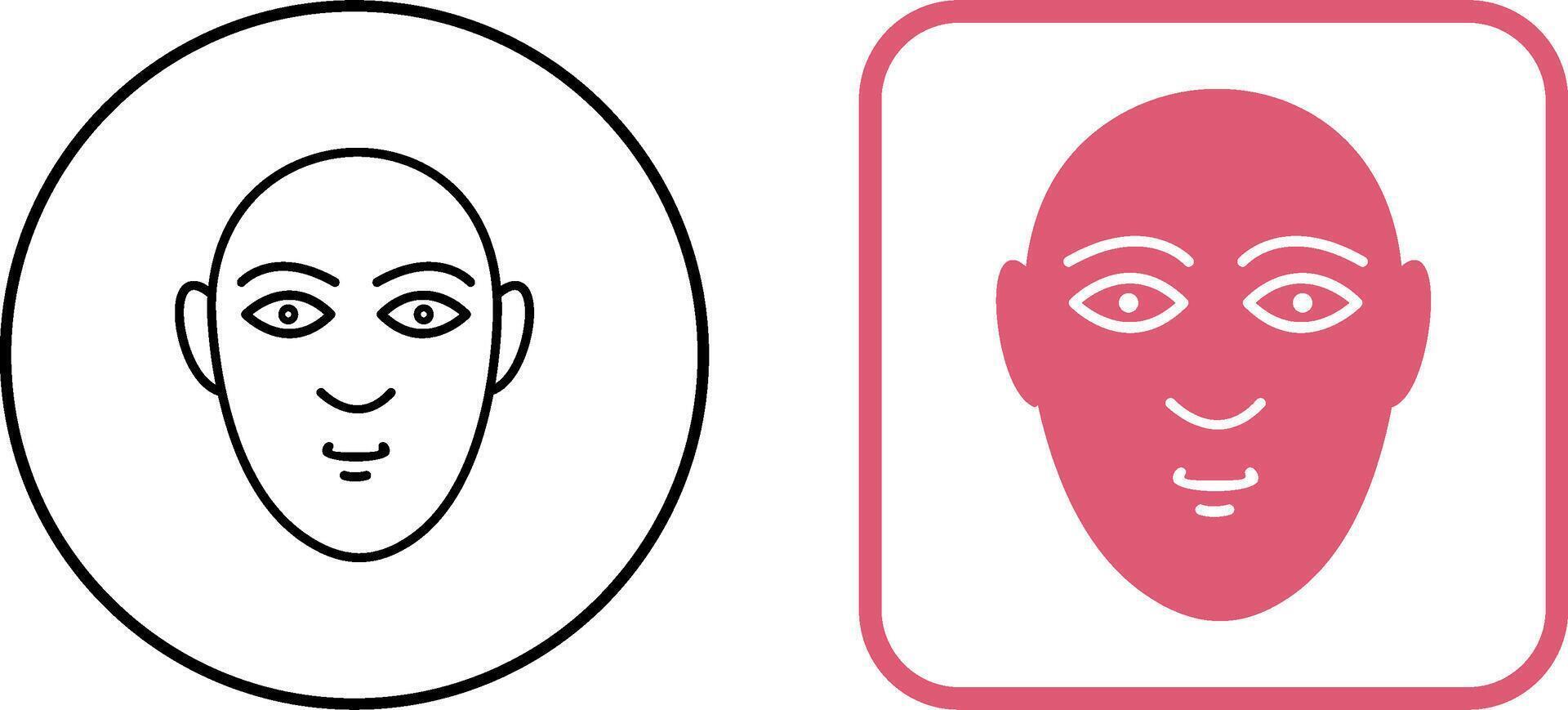 Human Face Icon Design vector