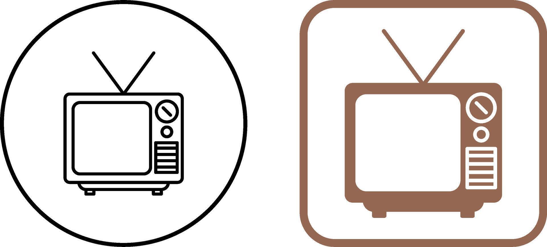 Television Broadcast Icon Design vector