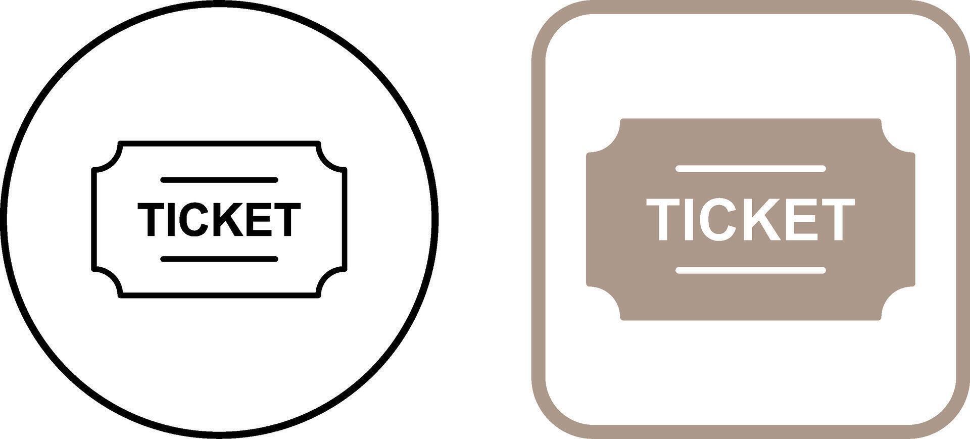Tickets Icon Design vector