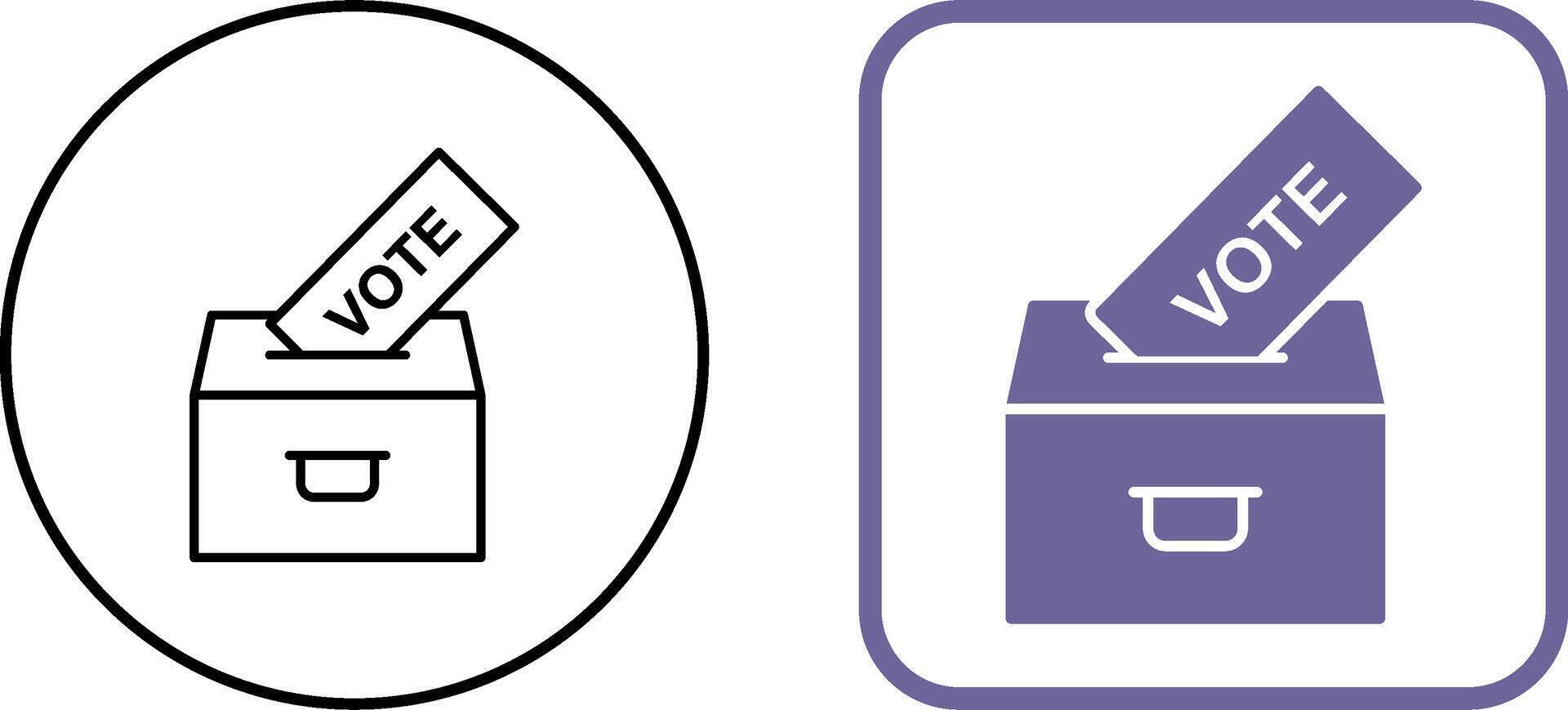 Casting Vote Icon Design vector