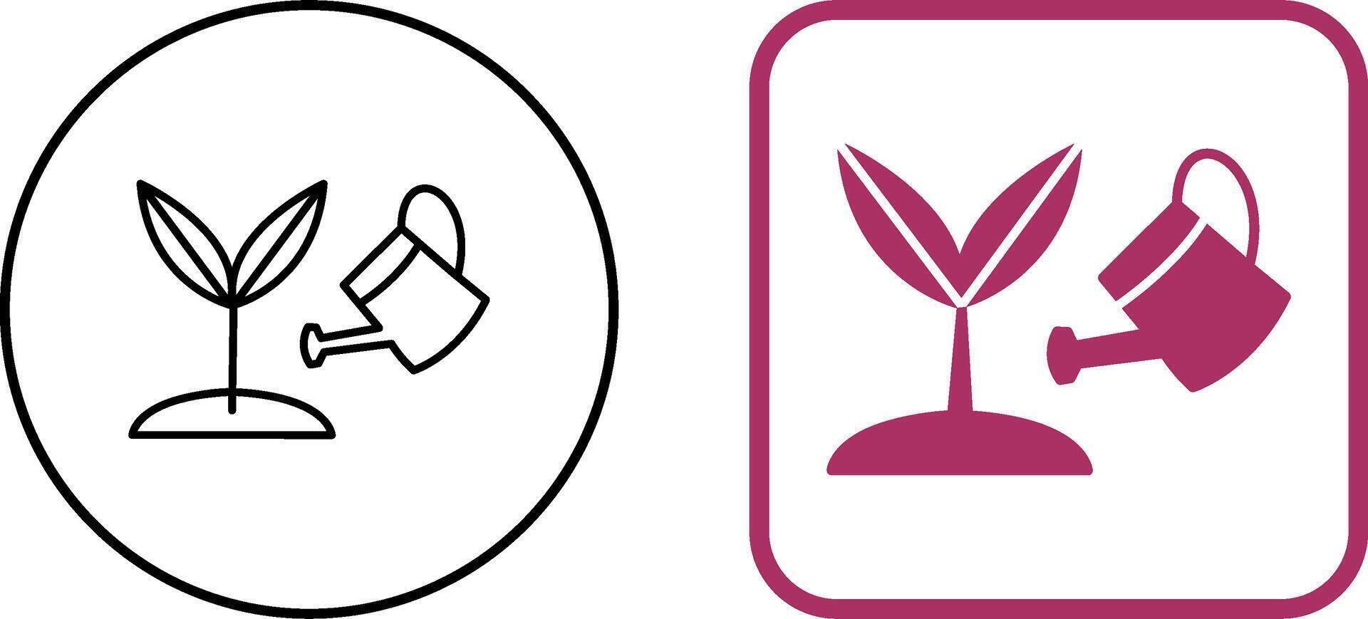 Growing Plant Icon Design vector