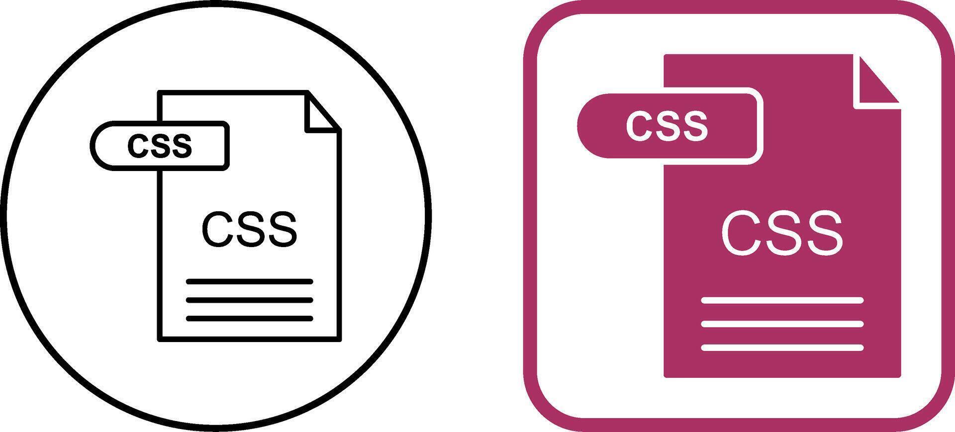 CSS Icon Design vector